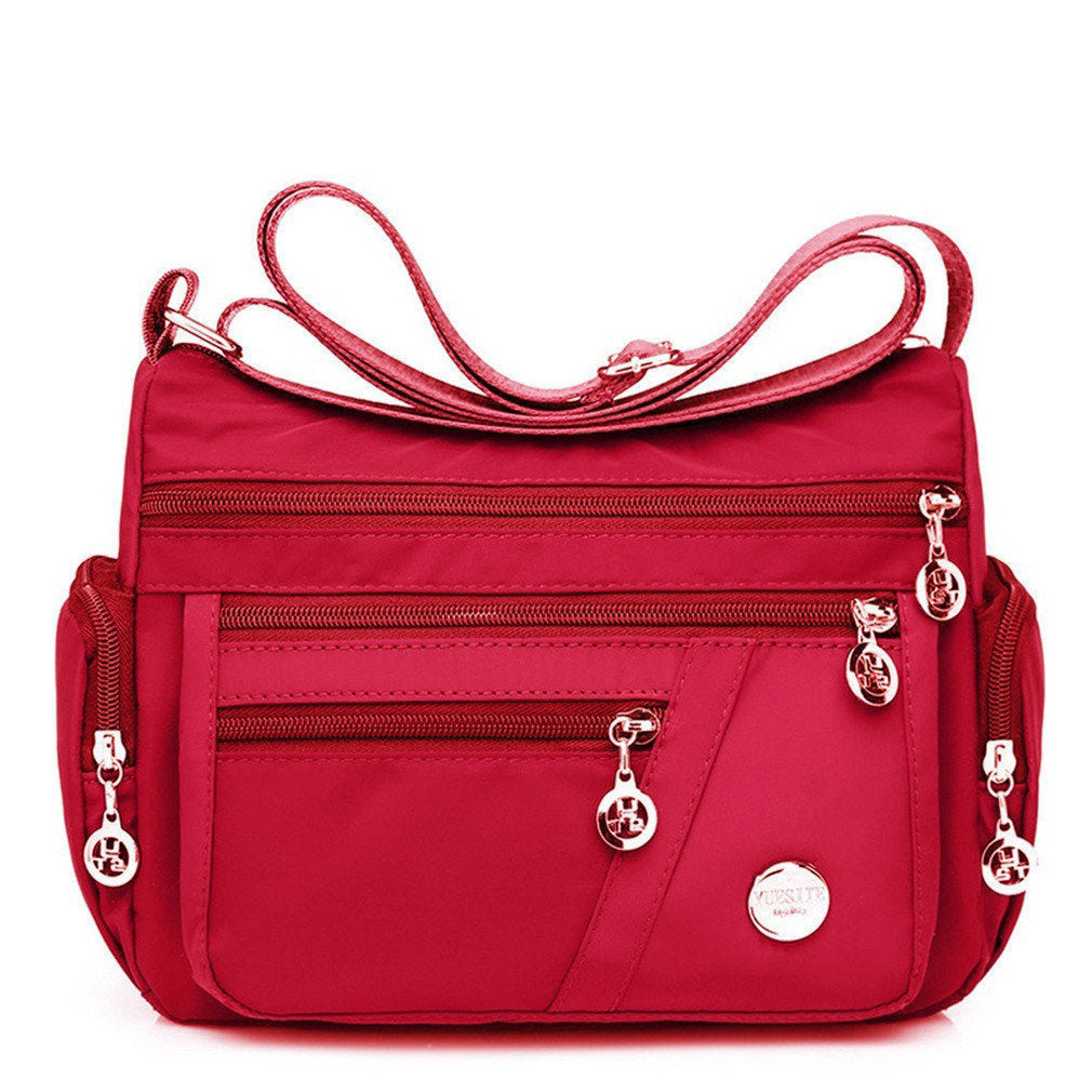 Nylon Multi-Compartment Casual One-Shoulder Messenger Bag - Les Petits Explorateur 