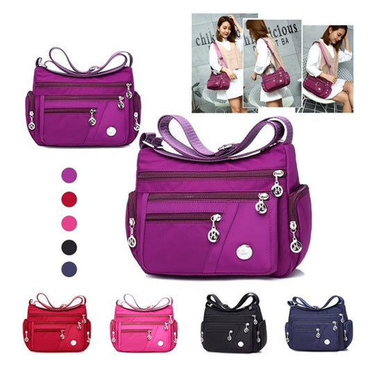Nylon Multi-Compartment Casual One-Shoulder Messenger Bag - Les Petits Explorateur 