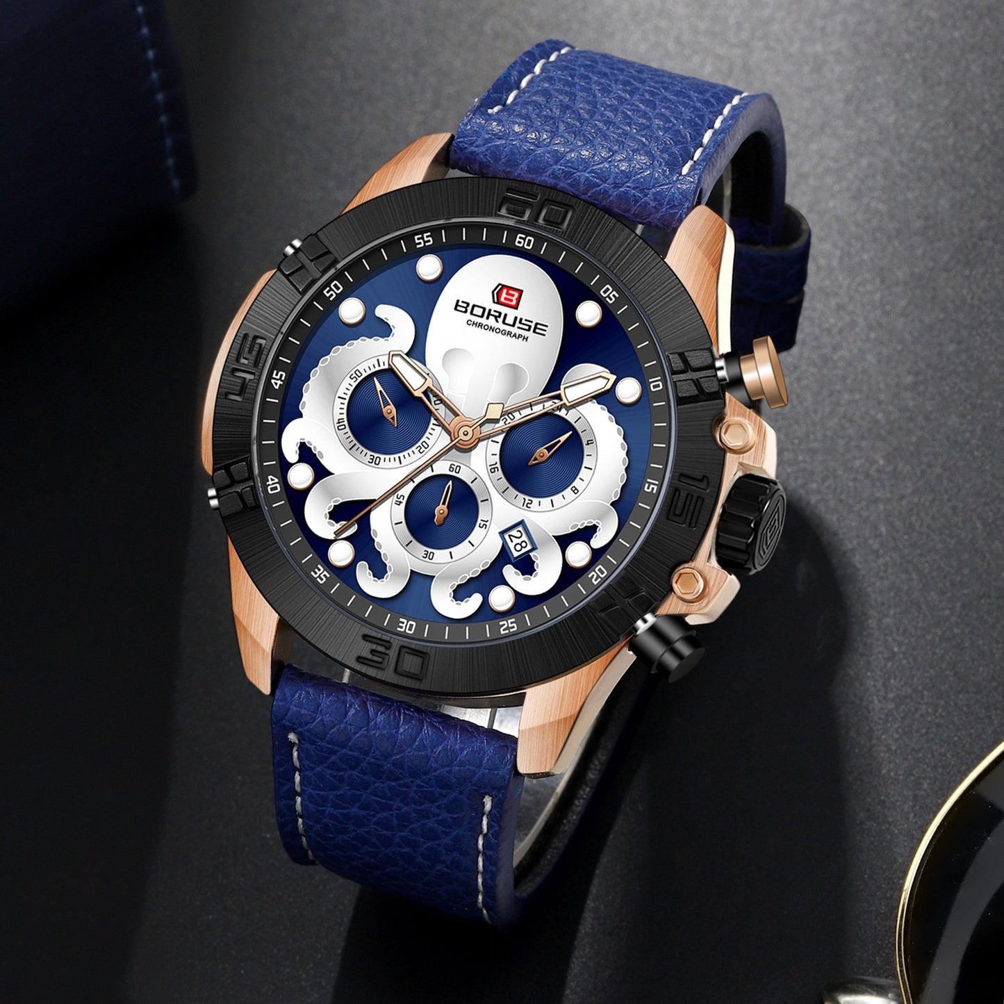 Montre étanche Octopus lumineuse
