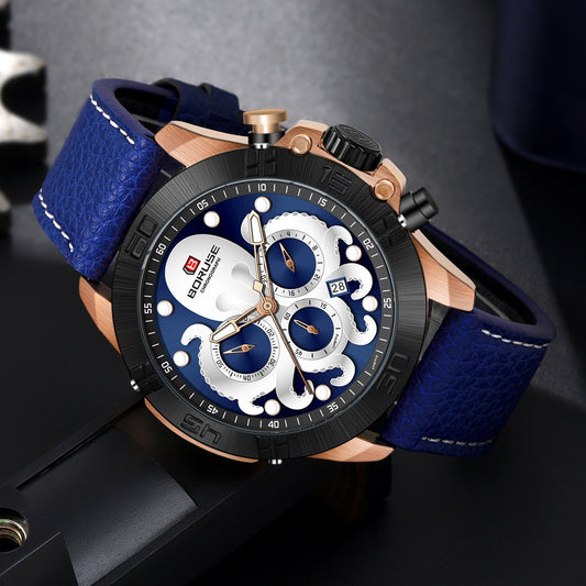 Montre étanche Octopus lumineuse