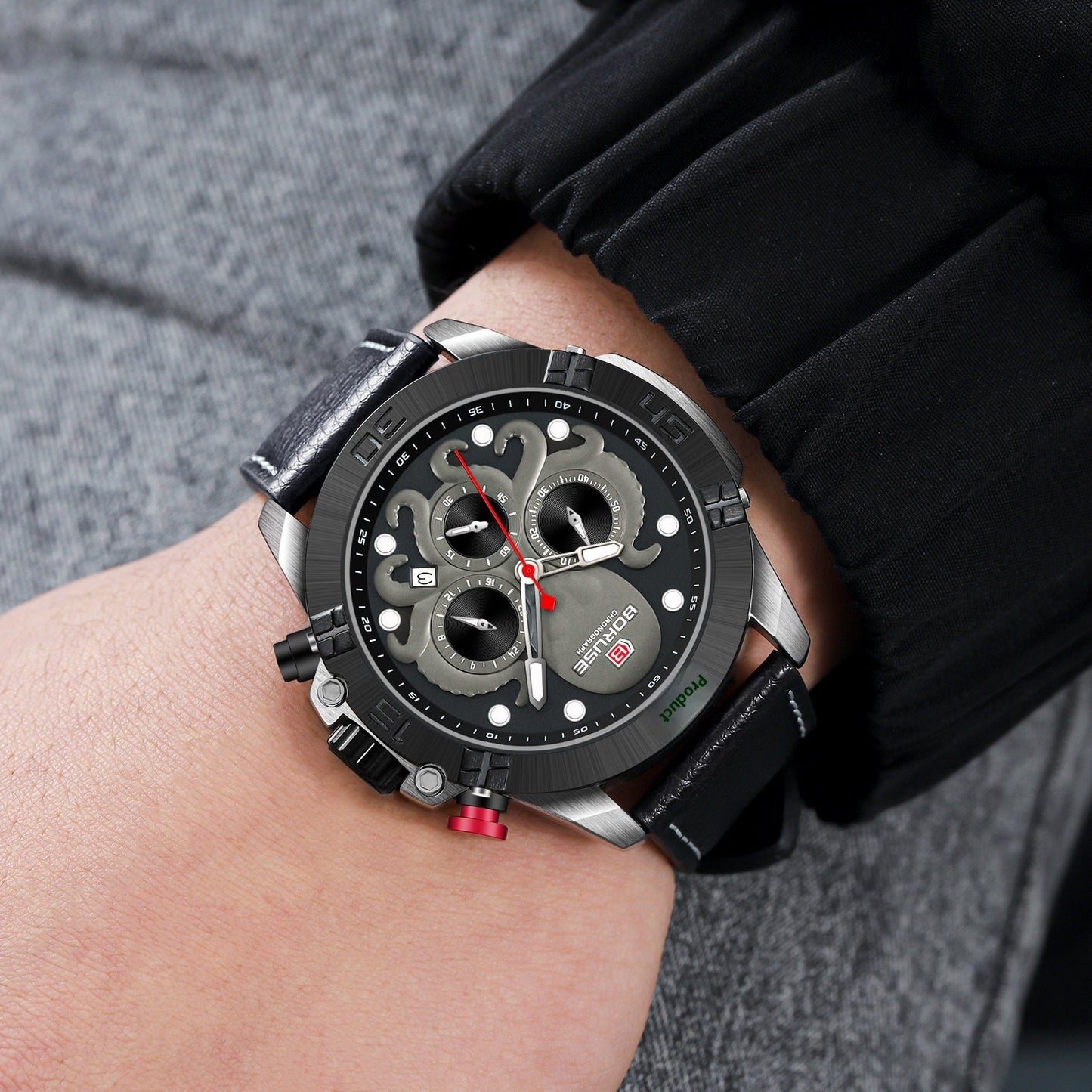 Montre étanche Octopus lumineuse